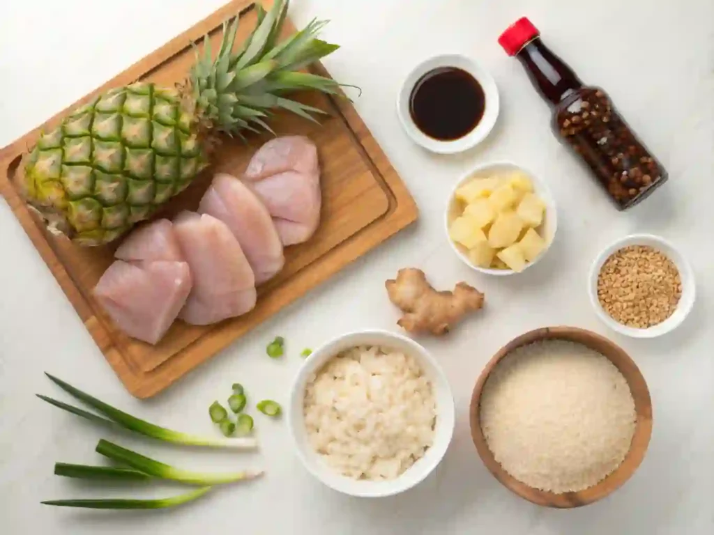 Pineapple Chicken with Rice