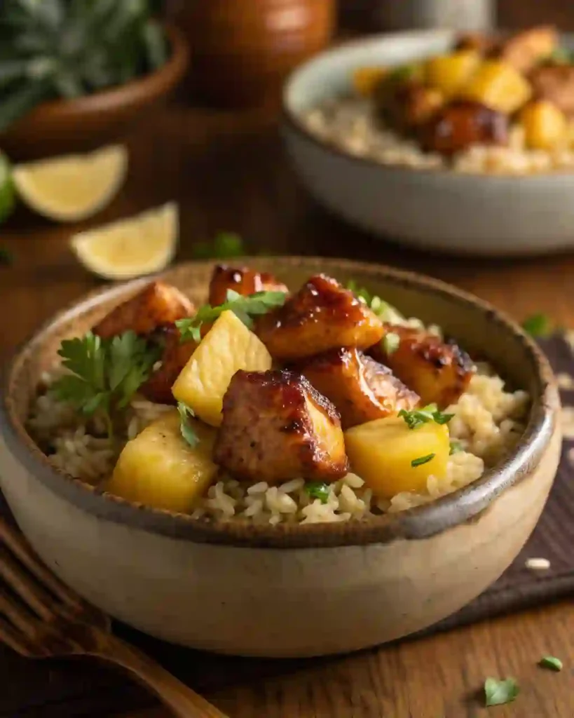 Pineapple Chicken with Rice