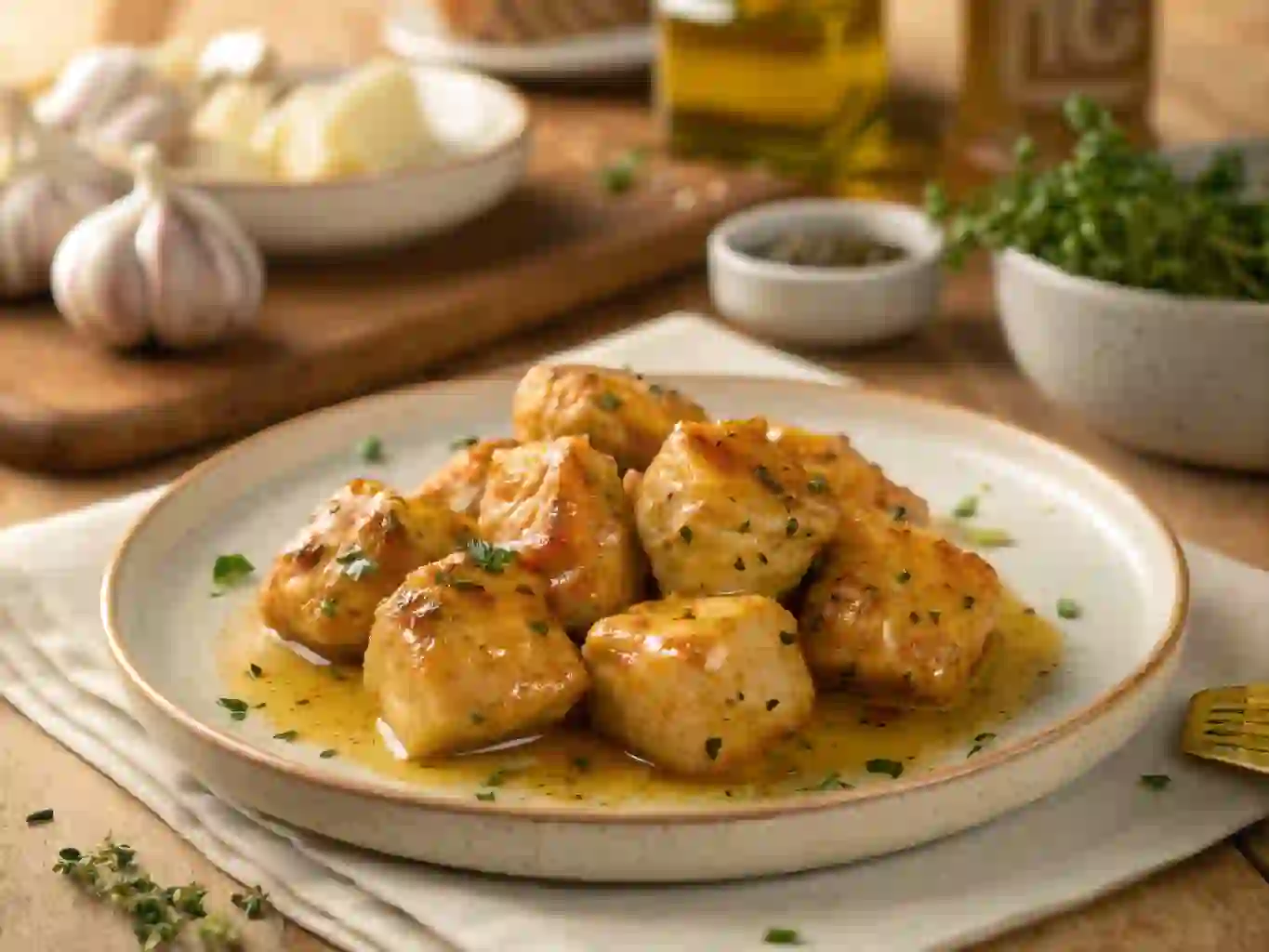 Garlic Butter Chicken Bites (Juicy, Easy & Flavor-Packed)